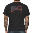 Abrams Battle Tank Usa Flag Gift Mens Back Print T-shirt