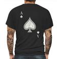 Ace Of Spades Blackjack Cards Poker Mens Back Print T-shirt