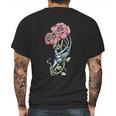 Aesthetic Skeleton Hand Rose Pastel Goth Dark Gothic Mens Back Print T-shirt