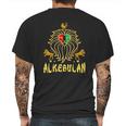 African Lion Rbg Ankh Mens Back Print T-shirt