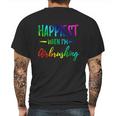 Airbrushing Happiest Funny Artist Gift Idea Cool Gift Graphic Design Printed Casual Daily Basic Mens Back Print T-shirt