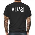 Alias T-Shirt Mens Back Print T-shirt