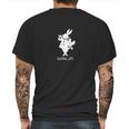 Alice In Wonderland White Rabbit Mens Back Print T-shirt