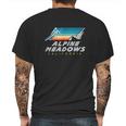 Alpine Meadows California Usa Ski Resort 1980S Retro Mens Back Print T-shirt