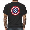 American Iron Front Retro Vintage Symbol Usa Flag Gifts Mens Back Print T-shirt