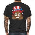 American Poop Emoji Funny 4Th Of July Independence Day Gift Mens Back Print T-shirt