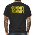 Americas Finest Apparel Green Bay Sunday Funday Mens Back Print T-shirt