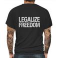 Anarcho Capitalism Libertarian Voluntarism Legalize Freedom T-Shirt Mens Back Print T-shirt