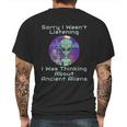 Ancient Aliens Theorists Astronaut Ufo Conspiracy Theory Mens Back Print T-shirt