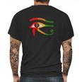 Ancient Egyptian Eye Of Horus Mens Back Print T-shirt