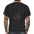 Angry Gorilla Graphic Ape Cigar Smoking Monkey Mens Back Print T-shirt