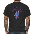 Animal Crossing Always Be Yourself Sparkle Graphic Mens Back Print T-shirt