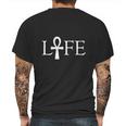 Ankh Life T-Shirt Ancient Symbol Of Life Cross With Handle Mens Back Print T-shirt