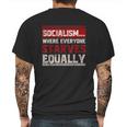 Anti Communist Libertarian Capitalist Gift Anti Socialism Mens Back Print T-shirt