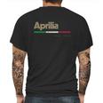 Aprilia Italian City Retro Flag Italy Gift Graphic Design Printed Casual Daily Basic Mens Back Print T-shirt