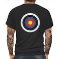 Archery Bullseye Target Sports Mens Back Print T-shirt