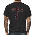 Armenian Genocide Mens Back Print T-shirt