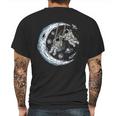 Astronauts Moon Swinging Mens Back Print T-shirt