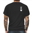 Atching Couple Poker Q King Mens Back Print T-shirt