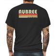 Aubree Gift Name Personalized Retro Vintage 80S 90S Mens Back Print T-shirt