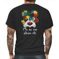 Austim Mouse Cartoon - Austim AwarenessShirt Mens Back Print T-shirt