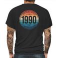 Awesome Since 1990 - 32 Years Old 32Nd Birthday Gift Mens Back Print T-shirt