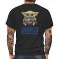 Baby Yoda Hug Giants Mens Back Print T-shirt