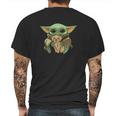 Baby Yoda Hug Golden Retriever Mens Back Print T-shirt