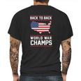 Back To Back World War Champs Usa Mens Back Print T-shirt