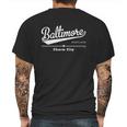 Baltimore Maryland Charm City Mens Back Print T-shirt