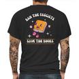 Ban The Fascists Save The Books Funny Retro Vintage Design Mens Back Print T-shirt