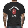 Bape Abc Red Camo T-Shirts Mens Back Print T-shirt