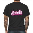 Barbell Barbie Mens Back Print T-shirt