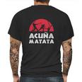 Baseball Acuna Matata Mens Back Print T-shirt