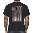 Baseballs And Bats American Flag Youth Mens Back Print T-shirt