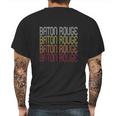 Baton Rouge La | Vintage Style Louisiana Mens Back Print T-shirt