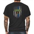 Baylor Bears Thin Blue Line Apparel Mens Back Print T-shirt