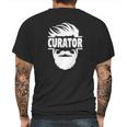 Bearded Curator Mens Back Print T-shirt