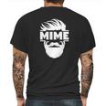 Bearded Mime Mens Back Print T-shirt