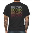 Becky Vintage Style Mens Back Print T-shirt