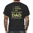 Being The Best Dad In The Galaxy Jeep Shirt Mens Back Print T-shirt