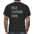 Best Stepdad Ever Capital Letter Step Dad Mens Back Print T-shirt