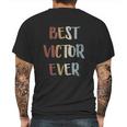 Best Victor Ever Retro Vintage Mens Back Print T-shirt