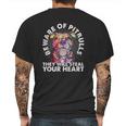 Beware Of Pit Bulls They Will Steal Your Heart Mens Back Print T-shirt