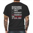 Beziehungs Status Polin Mens Back Print T-shirt