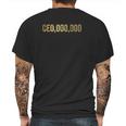 Bibox Plus Entrepreneur Ceo000000 Gold Startup Mens Back Print T-shirt