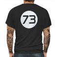 The Big Bang Theory Sheldon 73 Light Mens Back Print T-shirt