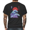 Big Wave Aesthetic 80S Mens Back Print T-shirt