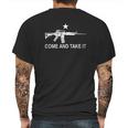 Black Ar 15 Come And Take It Mens Back Print T-shirt