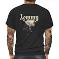 Black Lemmy Lived To Win Mens Back Print T-shirt